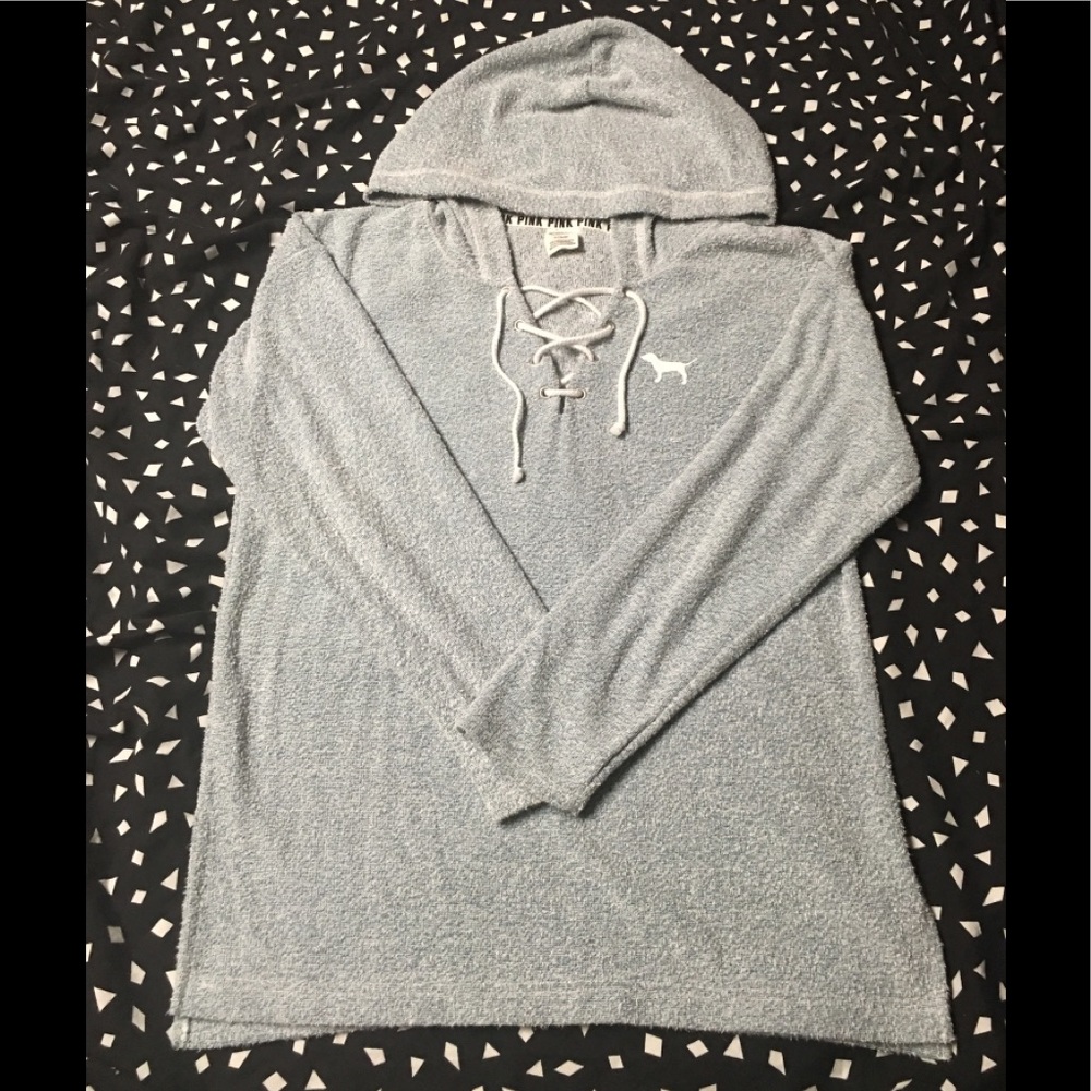 Victoria’s Secret Pink Lace Up Hoodie